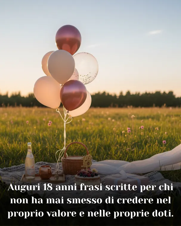 Auguri 18 anni frasi scritte per chi non ha mai smesso di credere nel proprio valore e nelle proprie doti