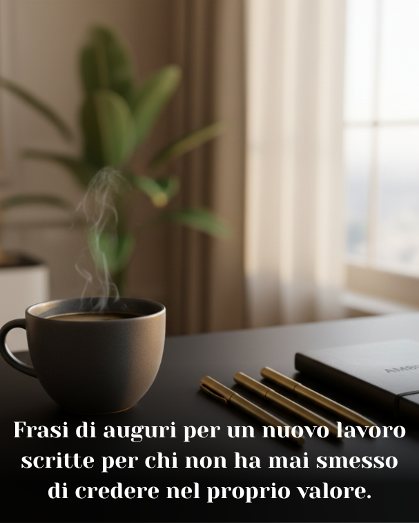 Frasi di auguri per un nuovo lavoro scritte per chi non ha mai smesso di credere nel proprio valore