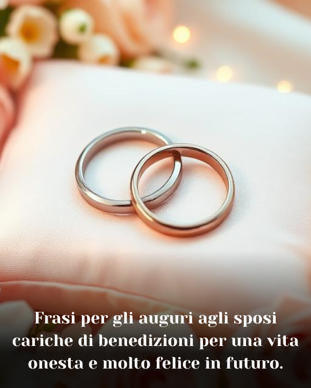 Frasi per gli auguri agli sposi cariche di benedizioni per una vita onesta e molto felice in futuro