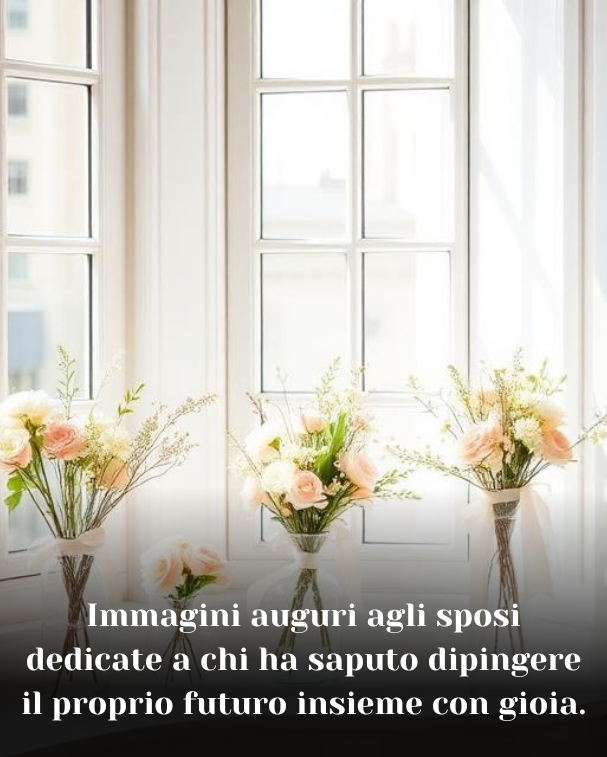 Immagini auguri agli sposi dedicate a chi ha saputo dipingere il proprio futuro insieme con gioia