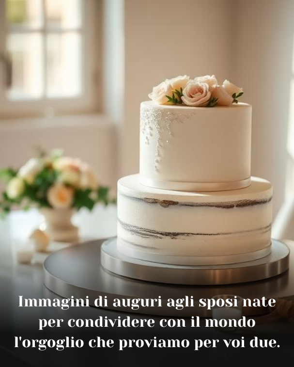Immagini di auguri agli sposi nate per condividere con il mondo l'orgoglio che proviamo per voi due