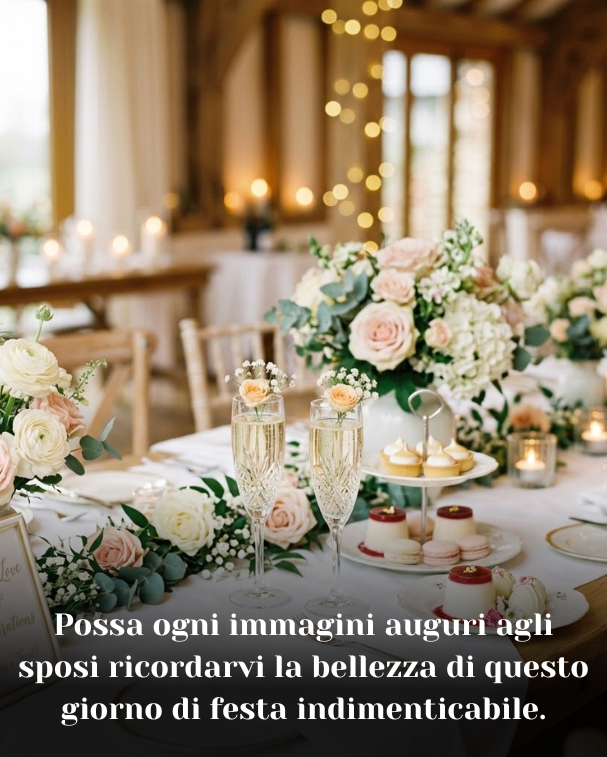 Possa ogni immagini auguri agli sposi ricordarvi la bellezza di questo giorno di festa indimenticabile