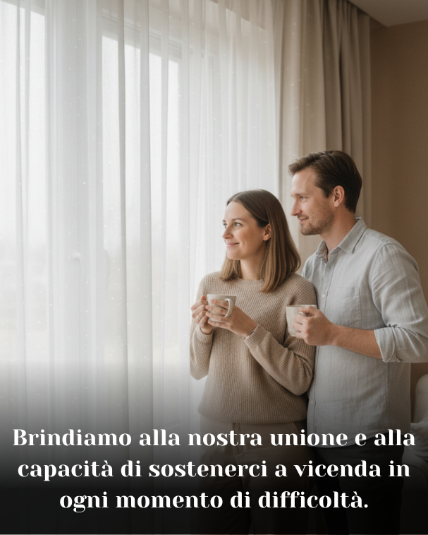 Brindiamo alla nostra unione e alla capacità di sostenerci a vicenda in ogni momento di difficoltà