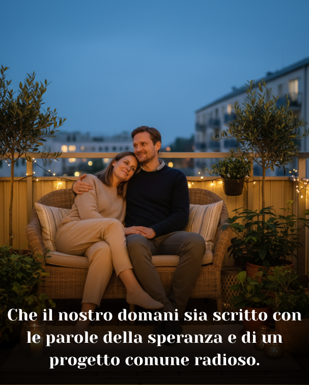 Che il nostro domani sia scritto con le parole della speranza e di un progetto comune radioso