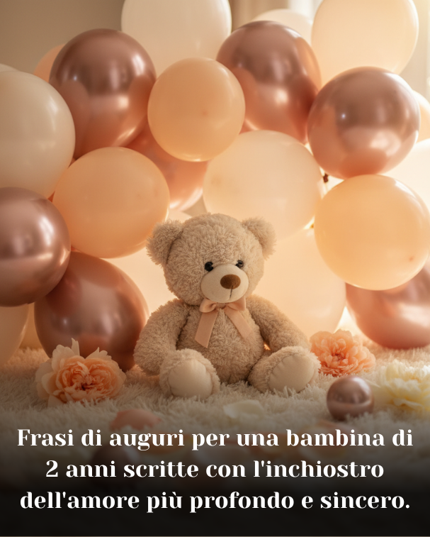 Frasi di auguri per una bambina di 2 anni scritte con l'inchiostro dell'amore più profondo e sincero