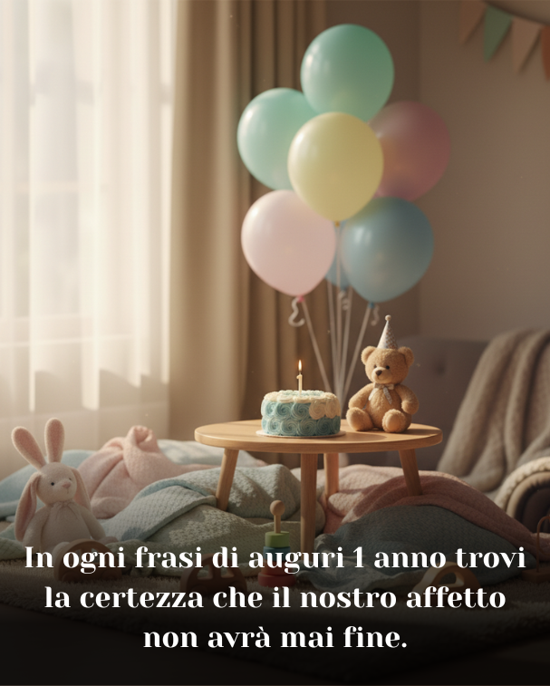In ogni frasi di auguri 1 anno trovi la certezza che il nostro affetto non avrà mai fine (2)