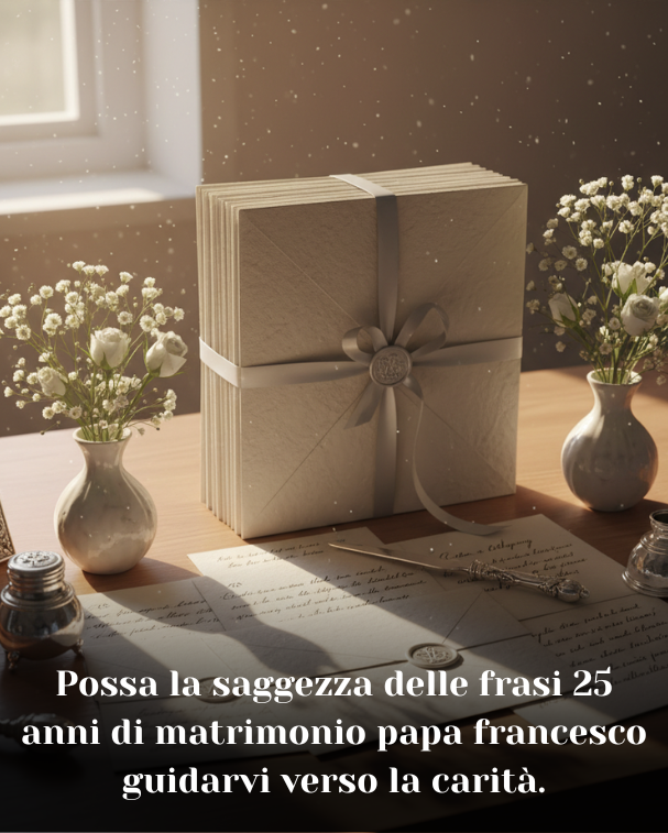 Possa la saggezza delle frasi 25 anni di matrimonio papa francesco guidarvi verso la carità