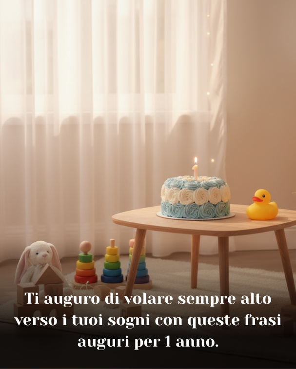 Ti auguro di volare sempre alto verso i tuoi sogni con queste frasi auguri per 1 anno