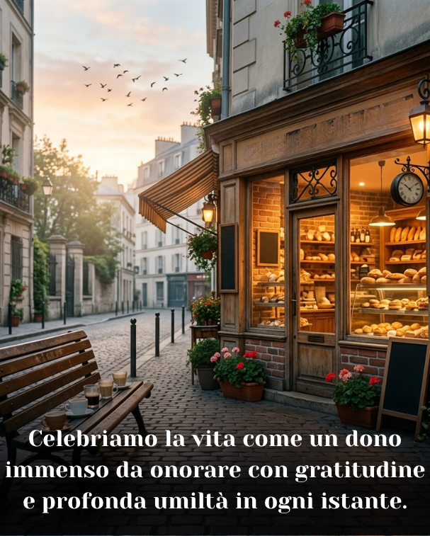 Celebriamo la vita come un dono immenso da onorare con gratitudine e profonda umiltà in ogni istante