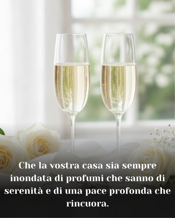 Che la vostra casa sia sempre inondata di profumi che sanno di serenità e di una pace profonda che rincuora.