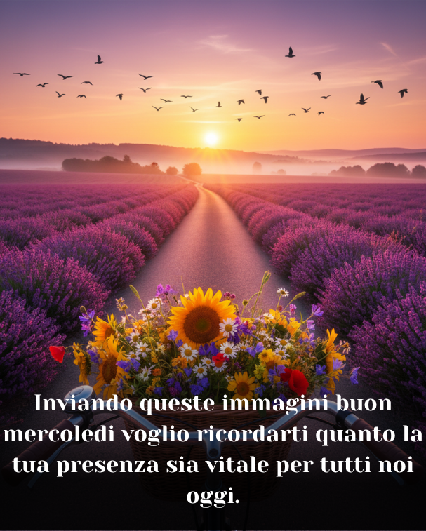 Inviando queste immagini buon mercoledi voglio ricordarti quanto la tua presenza sia vitale per tutti noi oggi