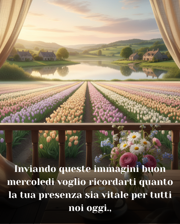 Inviando queste immagini buon mercoledi voglio ricordarti quanto la tua presenza sia vitale per tutti noi oggi.,