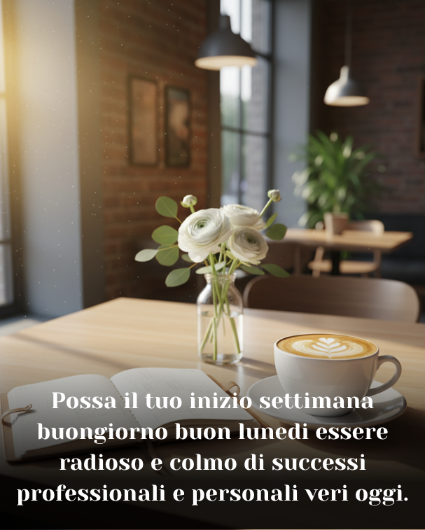 Possa il tuo inizio settimana buongiorno buon lunedi essere radioso e colmo di successi professionali e personali veri oggi