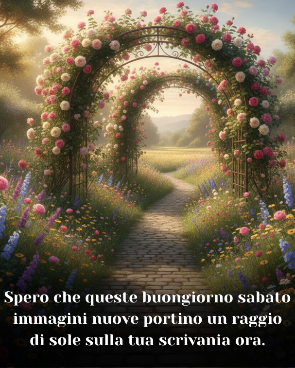 Spero che queste buongiorno sabato immagini nuove portino un raggio di sole sulla tua scrivania ora