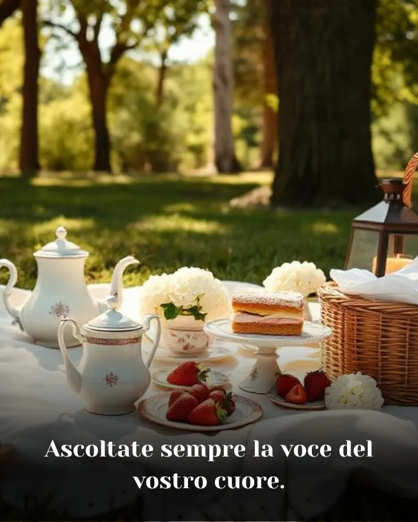 Ascoltate sempre la voce del vostro cuore
