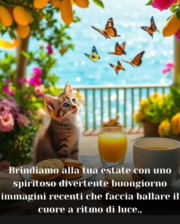 Brindiamo alla tua estate con uno spiritoso divertente buongiorno immagini recenti che faccia ballare il cuore a ritmo di luce.,