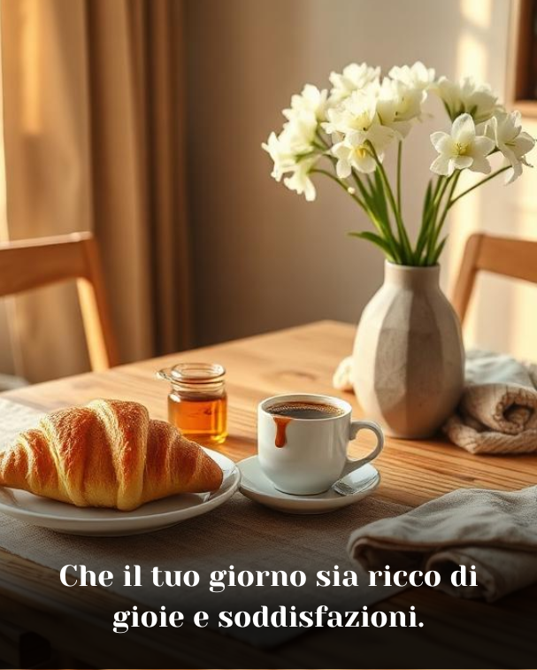 Che il tuo giorno sia ricco di gioie e soddisfazioni