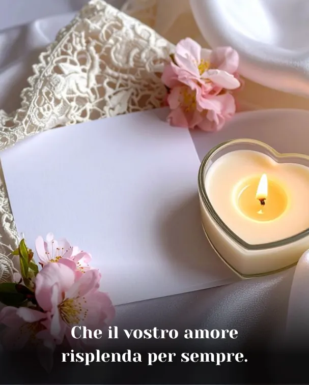 Che il vostro amore risplenda per sempre