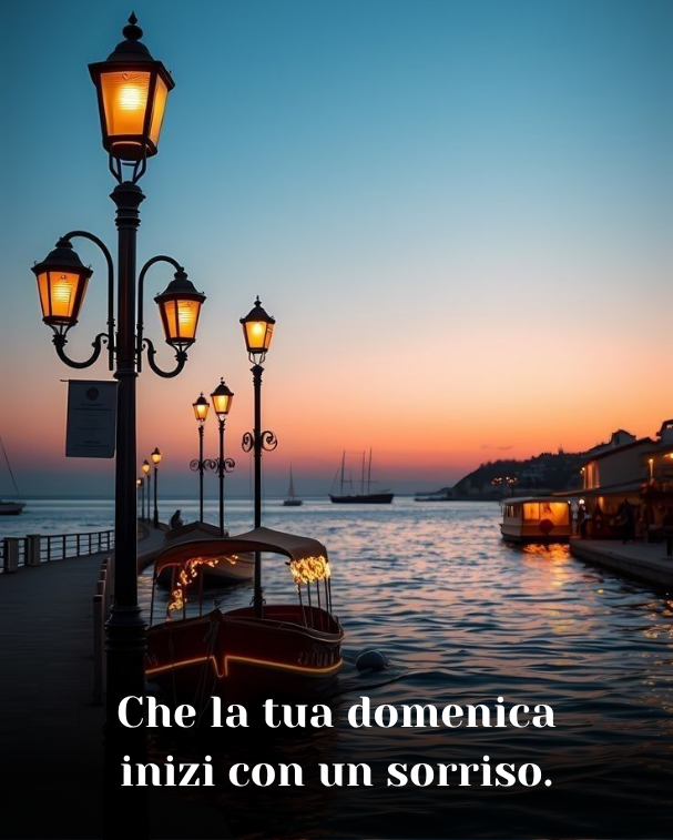 Che la tua domenica inizi con un sorriso
