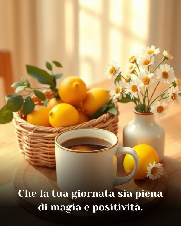 Che la tua giornata sia piena di magia e positività