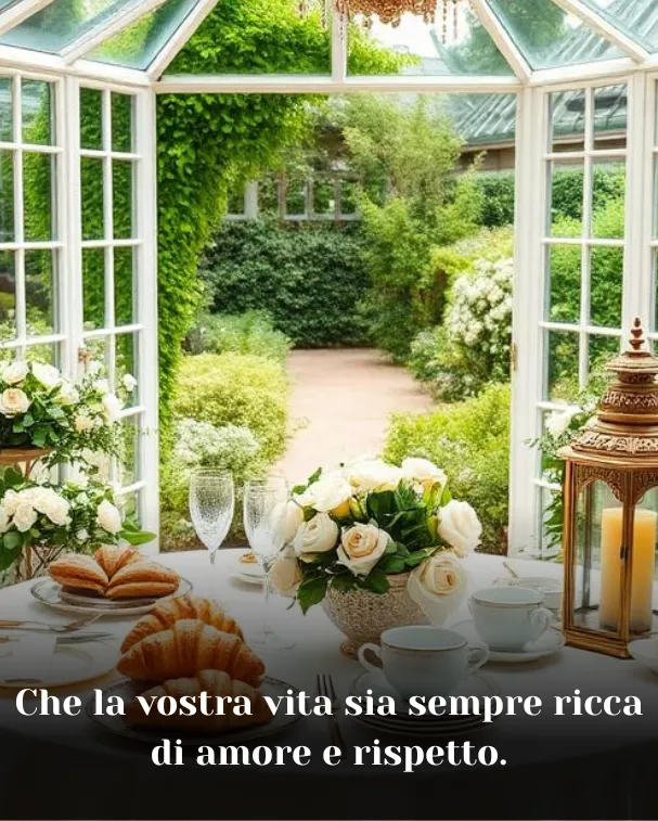 Che la vostra vita sia sempre ricca di amore e rispetto