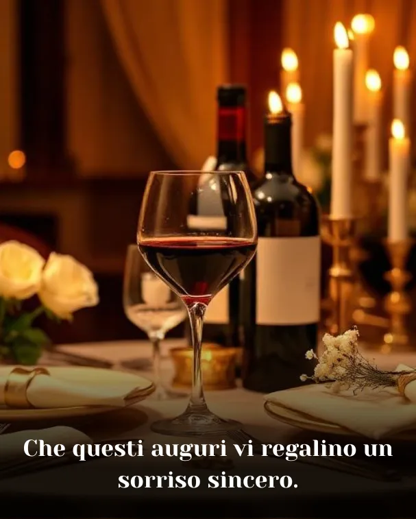 Che questi auguri vi regalino un sorriso sincero