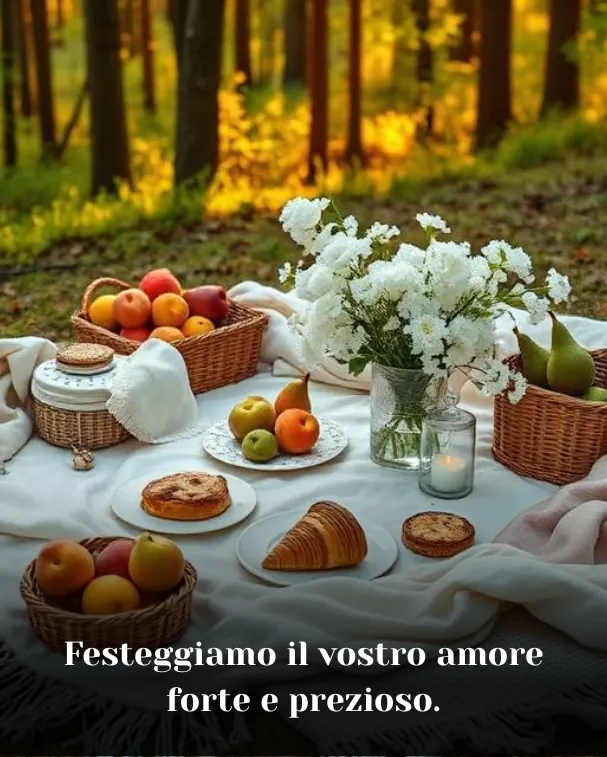 Festeggiamo il vostro amore forte e prezioso