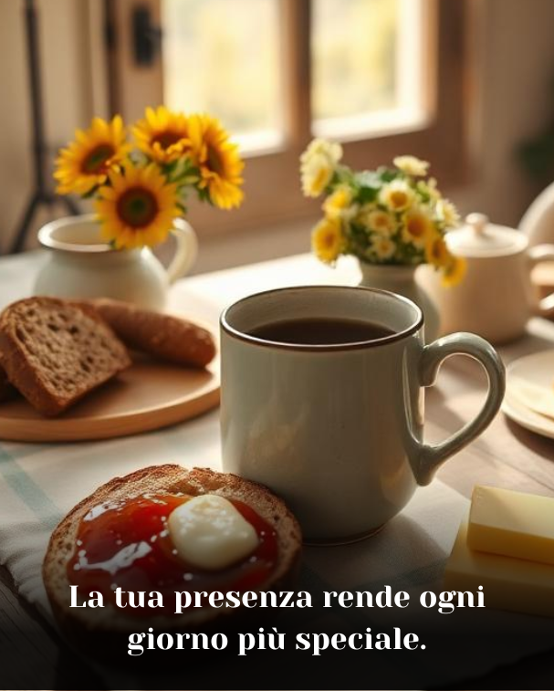 La tua presenza rende ogni giorno più speciale