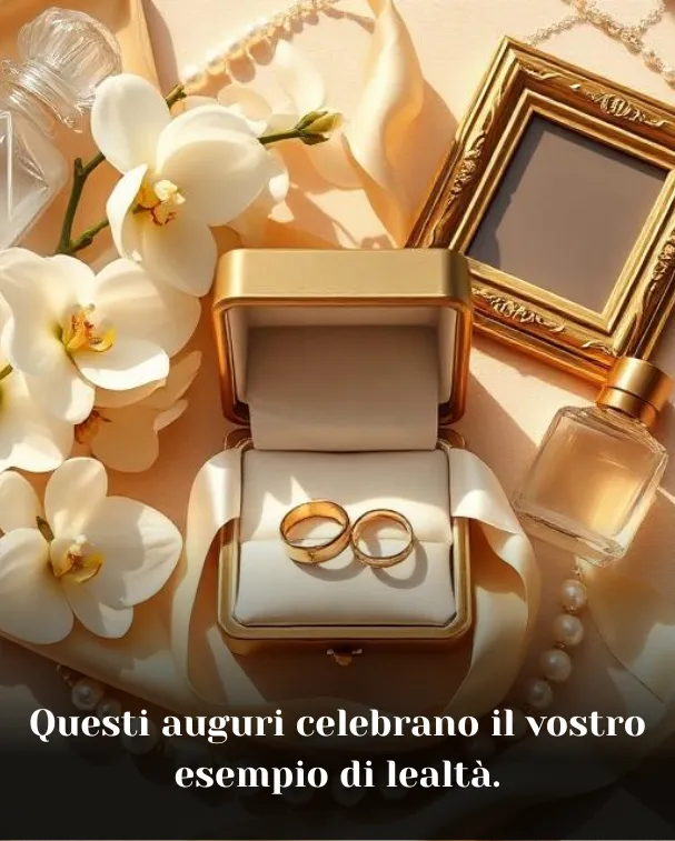 Questi auguri celebrano il vostro esempio di lealtà