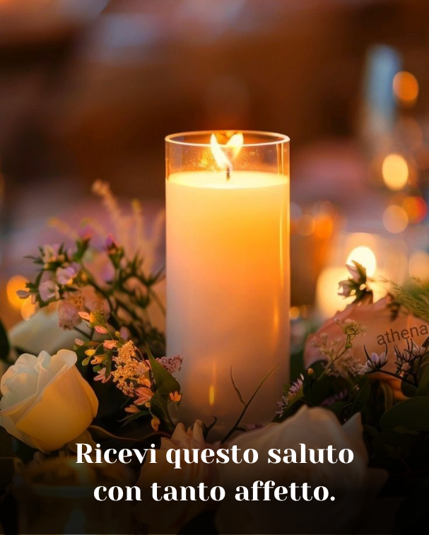 Ricevi questo saluto con tanto affetto