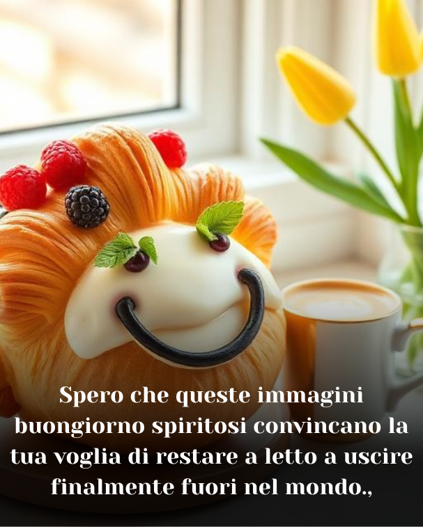 Spero che queste immagini buongiorno spiritosi convincano la tua voglia di restare a letto a uscire finalmente fuori nel mondo.,