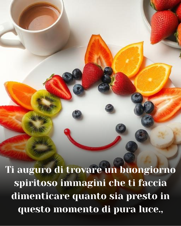 Ti auguro di trovare un buongiorno spiritoso immagini che ti faccia dimenticare quanto sia presto in questo momento di pura luce.,