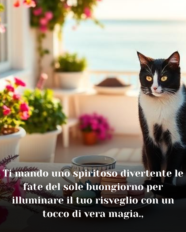 Ti mando uno spiritoso divertente le fate del sole buongiorno per illuminare il tuo risveglio con un tocco di vera magia.,