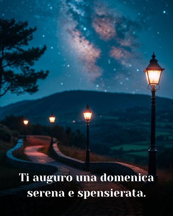 Ti auguro una domenica serena e spensierata