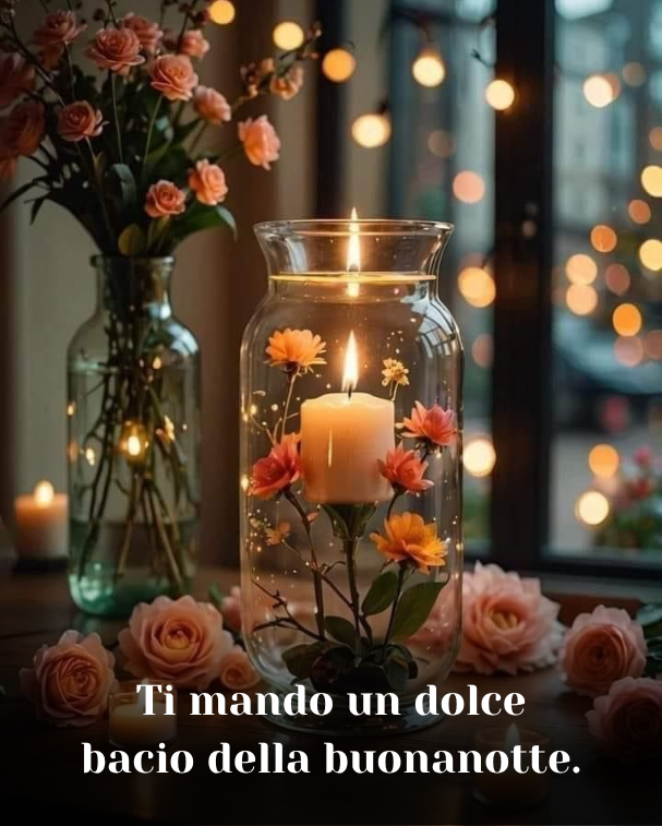Ti mando un dolce bacio della buonanotte