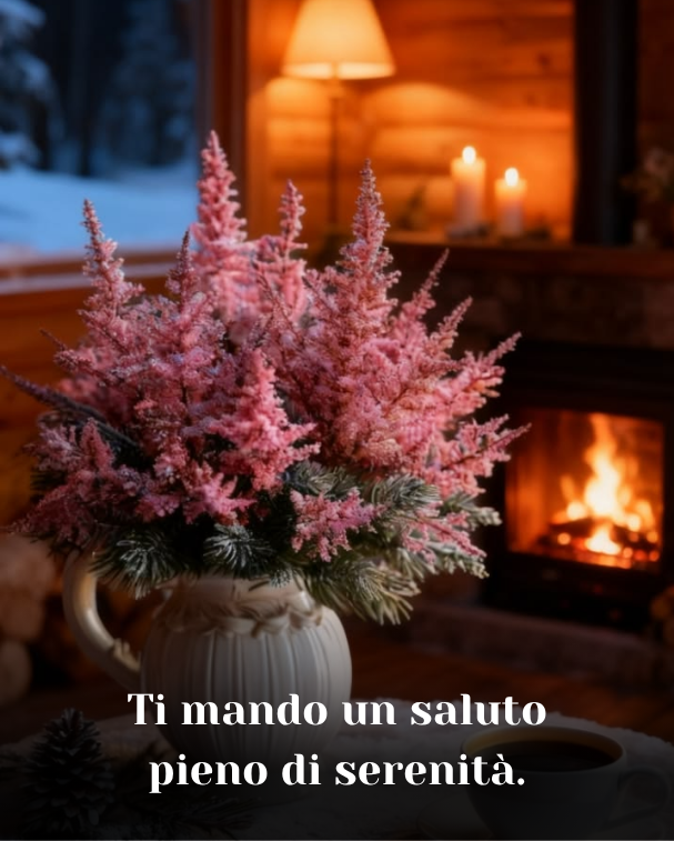Ti mando un saluto pieno di serenità