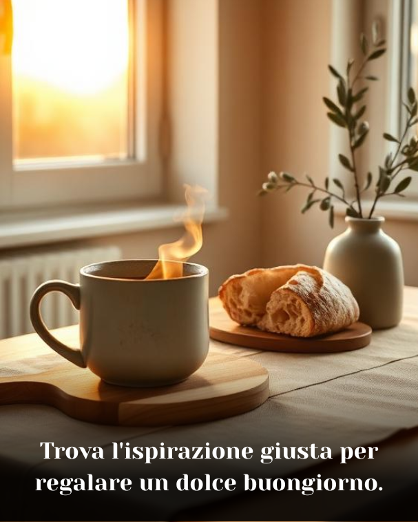 Trova l'ispirazione giusta per regalare un dolce buongiorno
