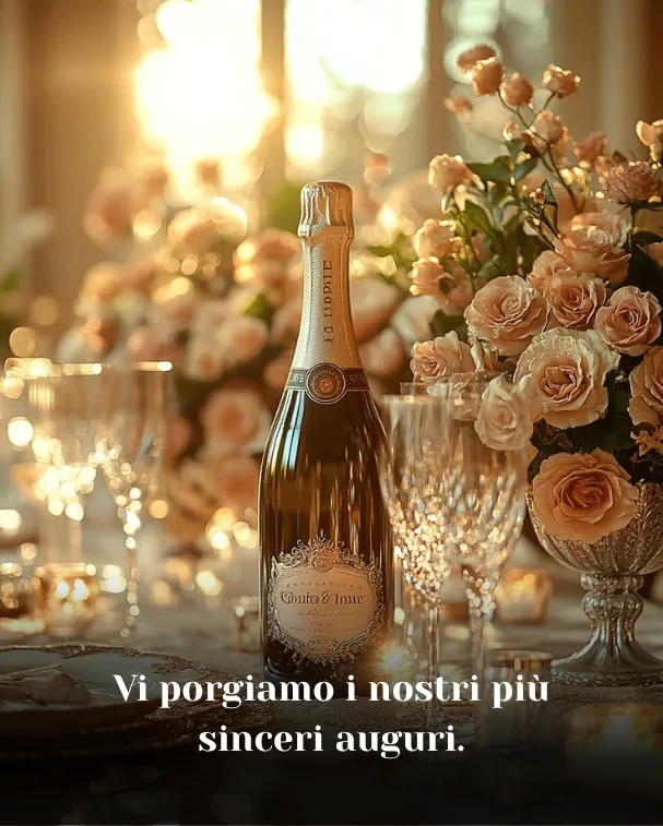 Vi porgiamo i nostri più sinceri auguri