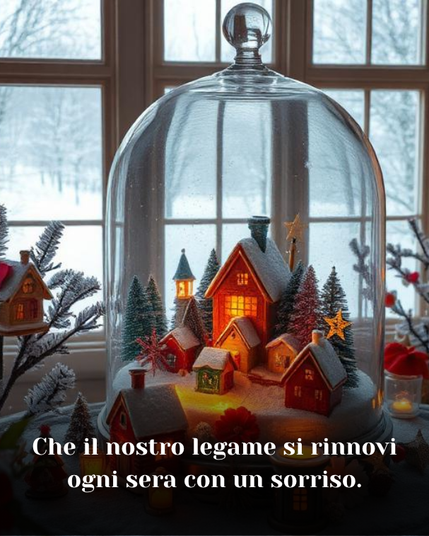 Che il nostro legame si rinnovi ogni sera con un sorriso