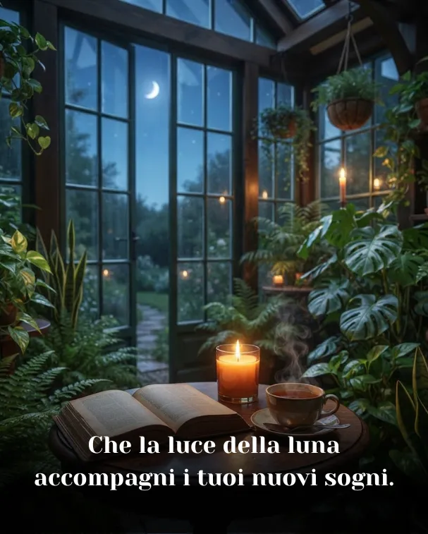 Che la luce della luna accompagni i tuoi nuovi sogni