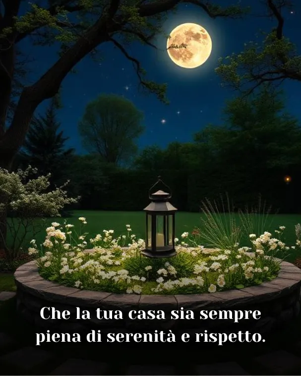 Che la tua casa sia sempre piena di serenità e rispetto