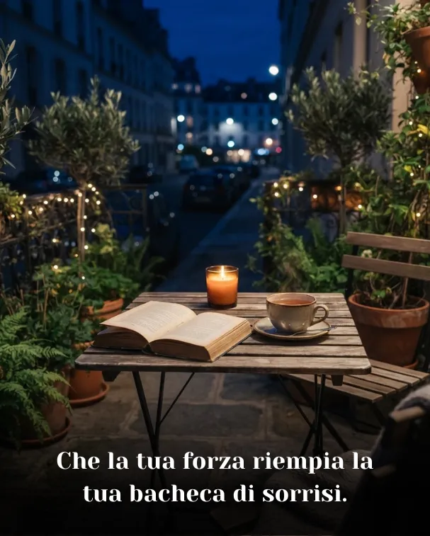 Che la tua forza riempia la tua bacheca di sorrisi