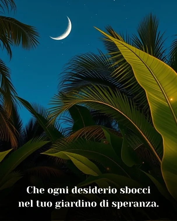 Che ogni desiderio sbocci nel tuo giardino di speranza
