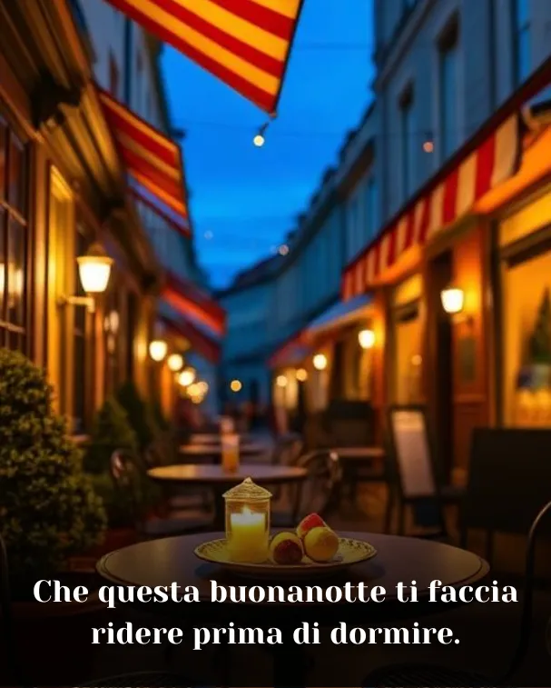 Che questa buonanotte ti faccia ridere prima di dormire