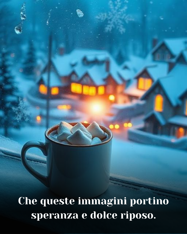 Che queste immagini portino speranza e dolce riposo