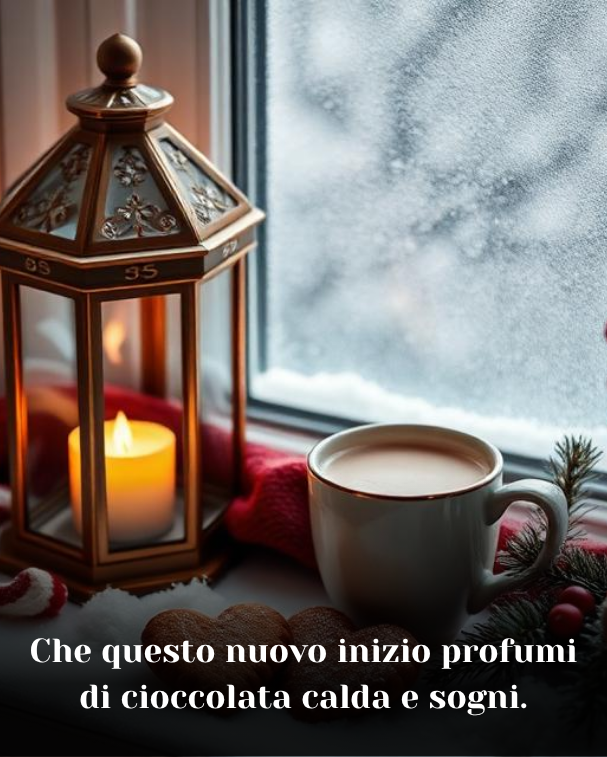 Che questo nuovo inizio profumi di cioccolata calda e sogni
