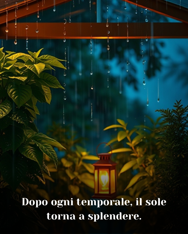 Dopo ogni temporale, il sole torna a splendere