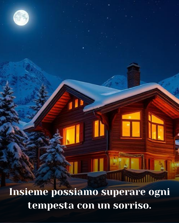 Insieme possiamo superare ogni tempesta con un sorriso