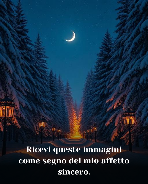 Ricevi queste immagini come segno del mio affetto sincero