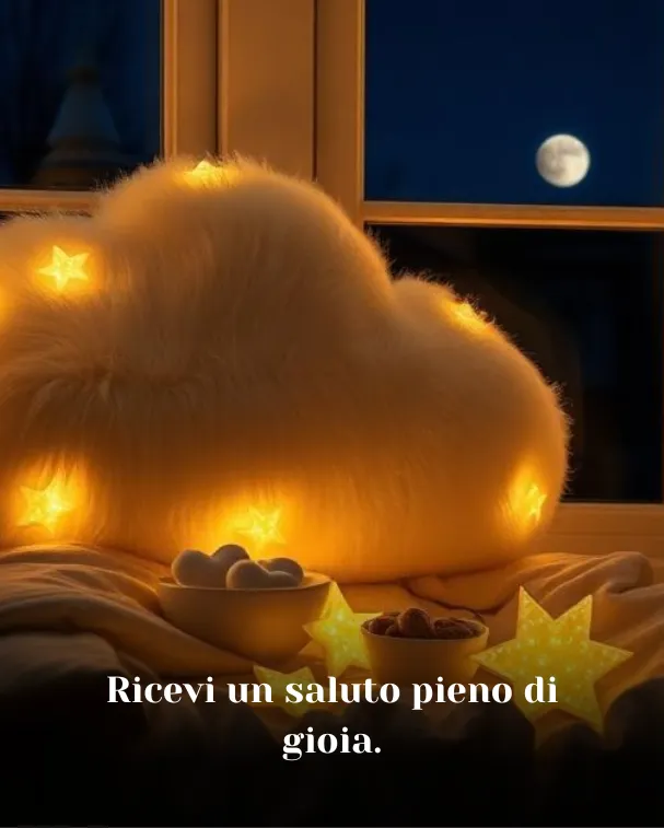 Ricevi un saluto pieno di gioia